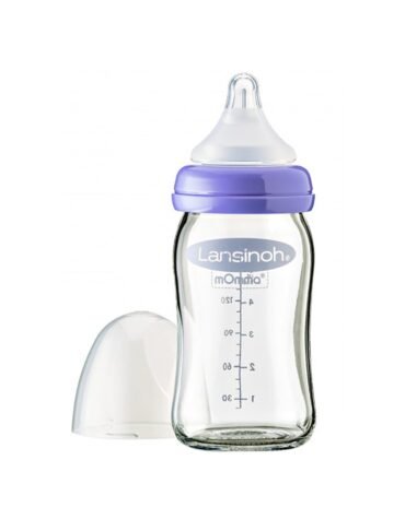 Lansinoh – Glass Feeding Bottles with NaturalWave® Teat